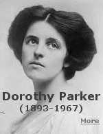 Dorothy Parker was an American poet, literary critic and writer of fiction, and was known for her caustic wisecracks, and eye for 20th-century urban foibles. Parker rose to acclaim, both for her literary works published in magazines, such as The New Yorker. In the early 1930s, Parker traveled to Hollywood to pursue screenwriting. Her successes there, including two Academy Award nominations, were curtailed when her involvement in left-wing politics resulted in her being placed on the Hollywood blacklist.
